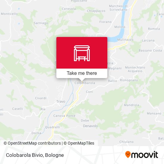 Colobarola Bivio map