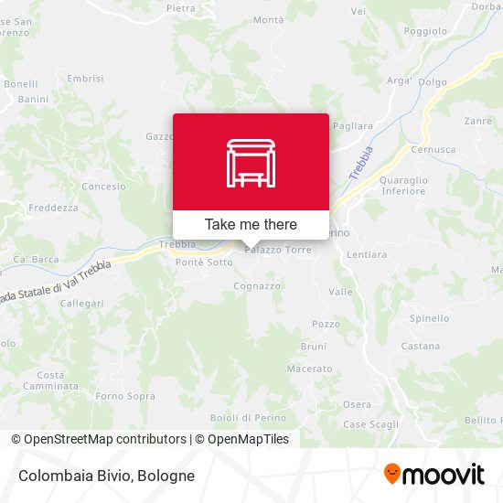 Colombaia Bivio map