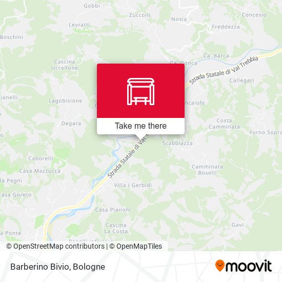 Barberino Bivio map