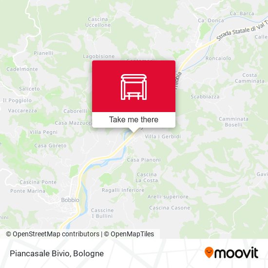 Piancasale Bivio map