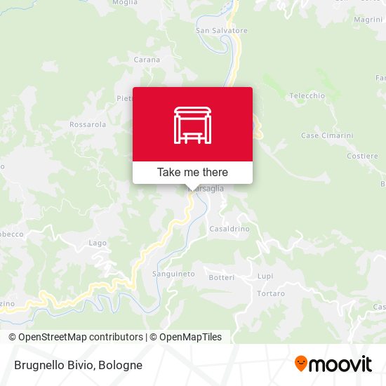 Brugnello Bivio map