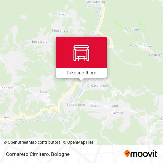 Cornareto Cimitero map