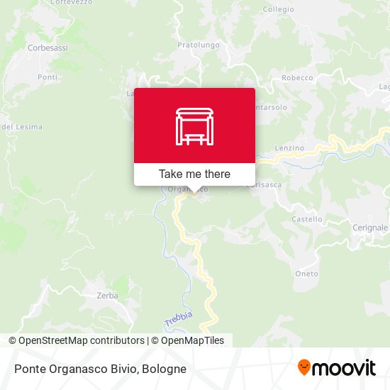 Ponte Organasco Bivio map
