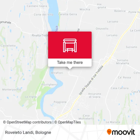 Roveleto Landi map