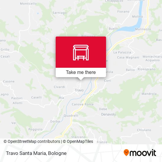 Travo Santa Maria map