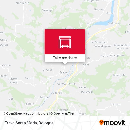 Travo Santa Maria map