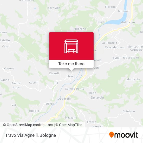 Travo Via Agnelli map