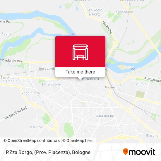 P.Zza Borgo, (Prov. Piacenza) map