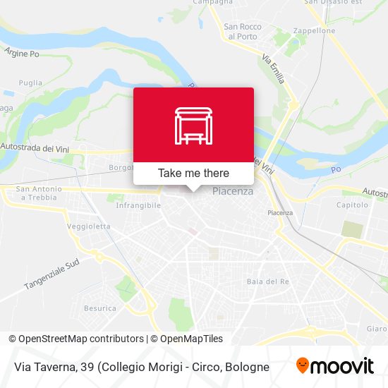 Via Taverna, 39 map