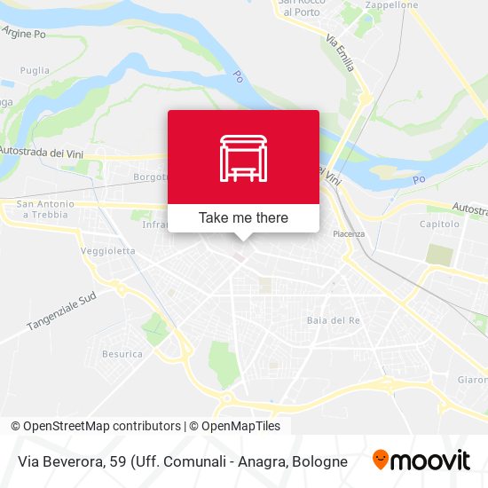 Via Beverora, 59 map