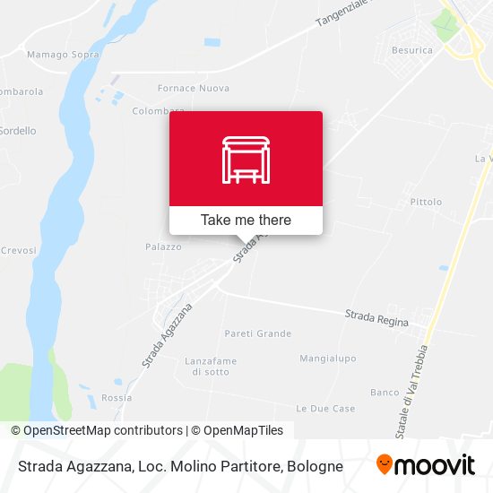 Strada Agazzana, Loc. Molino Partitore map