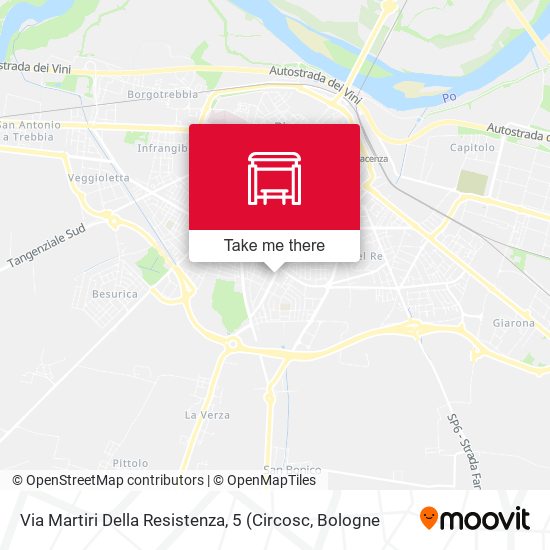 Via Martiri Della Resistenza, 5 map