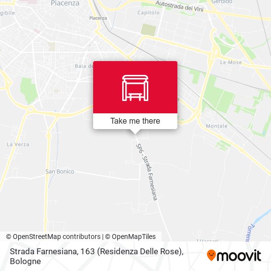 Strada Farnesiana, 163 (Residenza Delle Rose) map