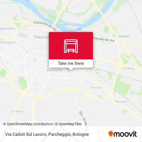 Via Caduti Sul Lavoro, Parcheggio map