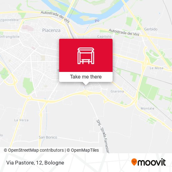 Via Pastore, 12 map