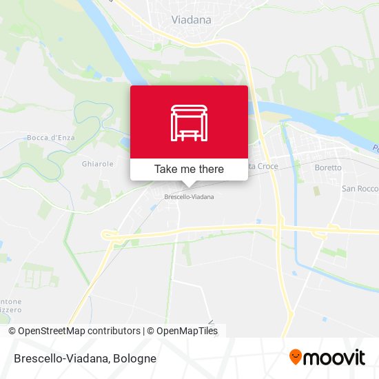 Brescello-Viadana map