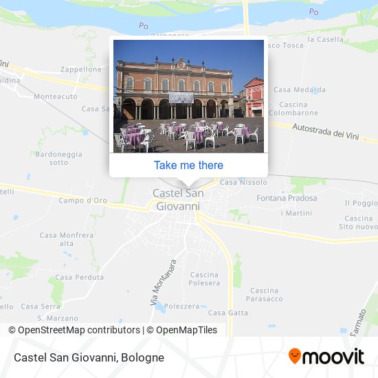 Castel San Giovanni map