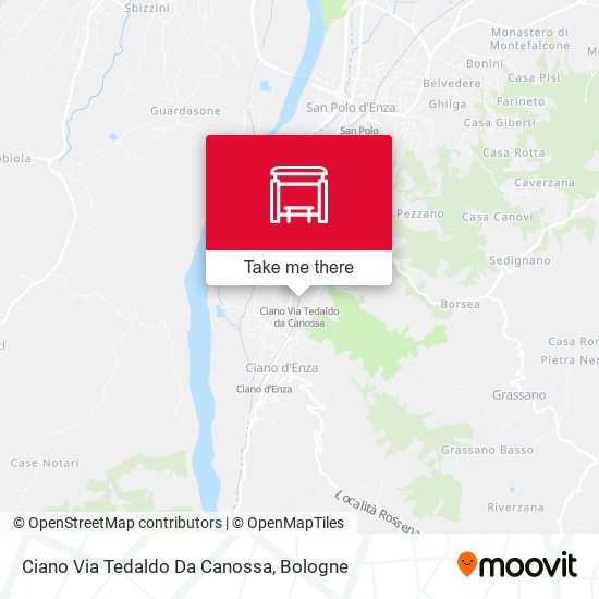 Ciano Via Tedaldo Da Canossa map