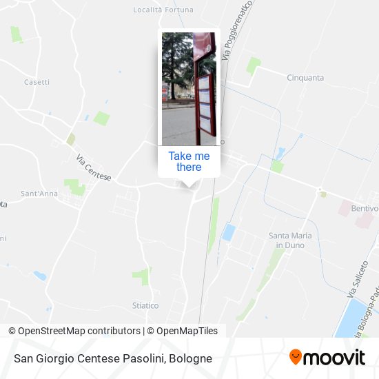 San Giorgio Centese Pasolini map