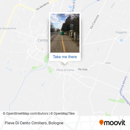 Pieve Di Cento Cimitero map