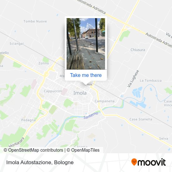 Imola Autostazione map