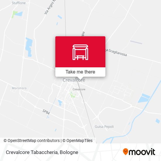 Crevalcore Tabaccheria map