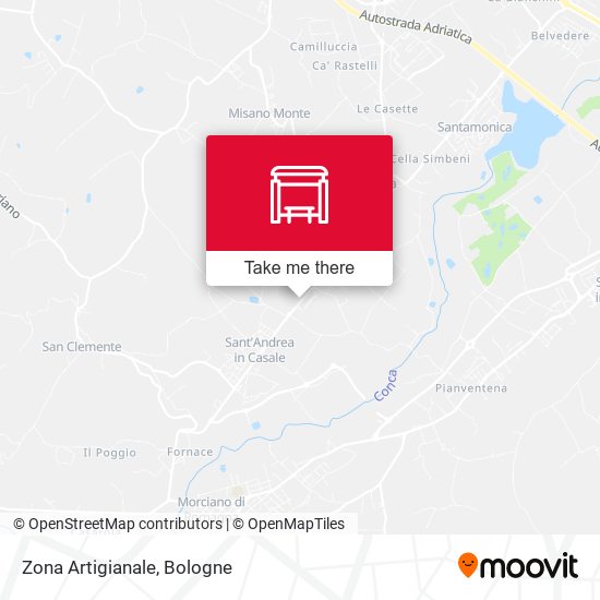 Zona Artigianale map