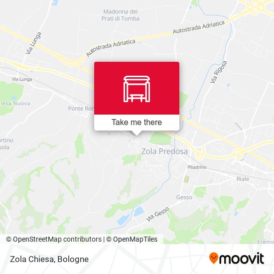 Zola Chiesa map