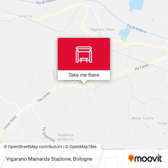 Vigarano Mainarda Stazione map