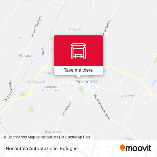 Nonantola Autostazione map