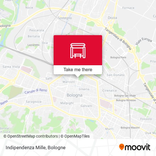 Indipendenza Mille map