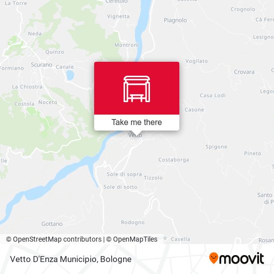 Vetto D'Enza Municipio map