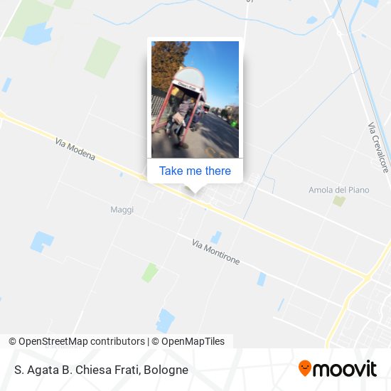 S. Agata B. Chiesa Frati map