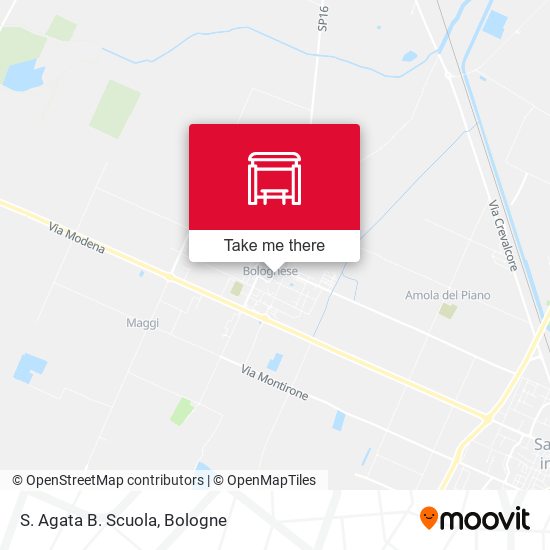 S. Agata B. Scuola map