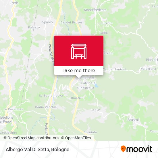 Albergo Val Di Setta map