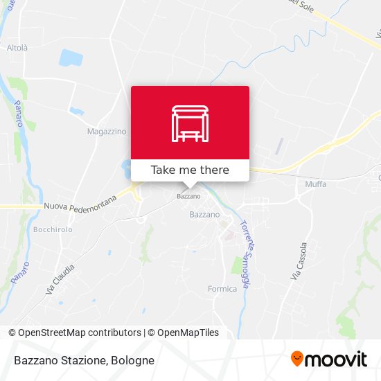 Bazzano Stazione map