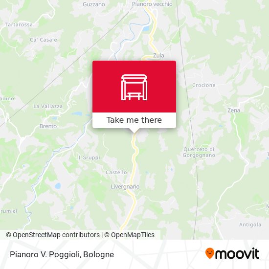Pianoro V. Poggioli map