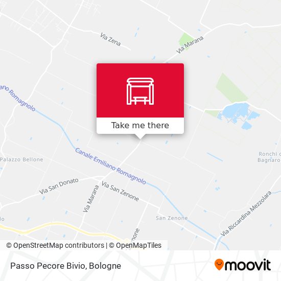 Passo Pecore Bivio map
