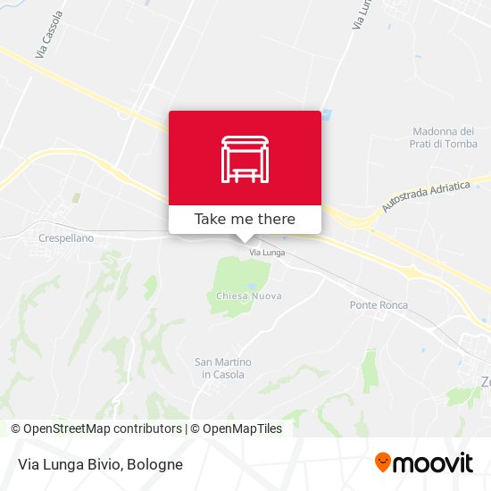 Via Lunga Bivio map