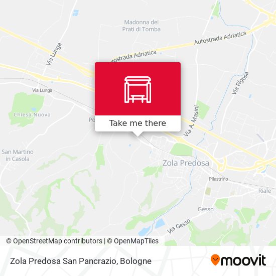 Zola Predosa San Pancrazio map