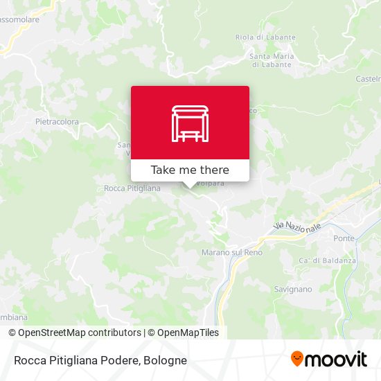 Rocca Pitigliana Podere map