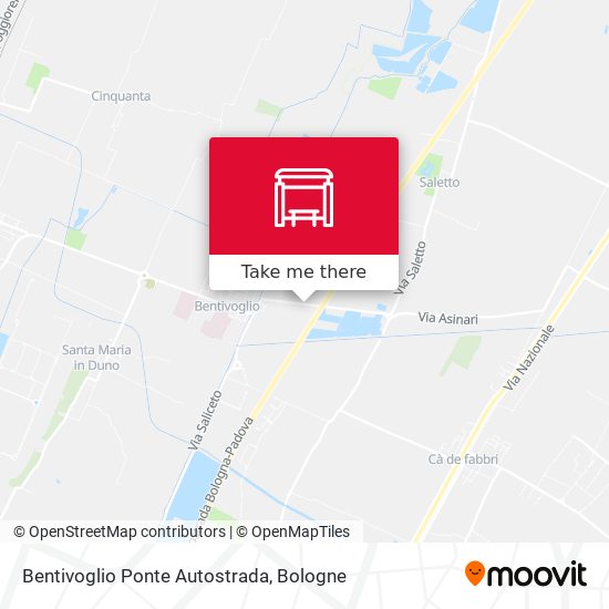 Bentivoglio Ponte Autostrada map