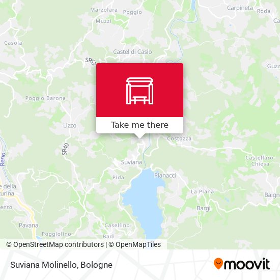 Suviana Molinello map