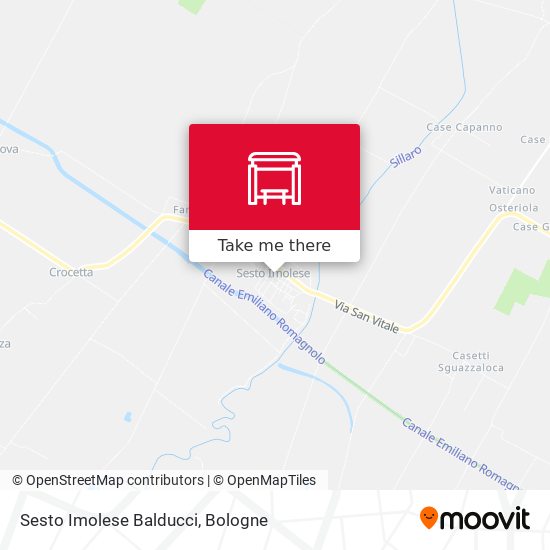 Sesto Imolese Balducci map