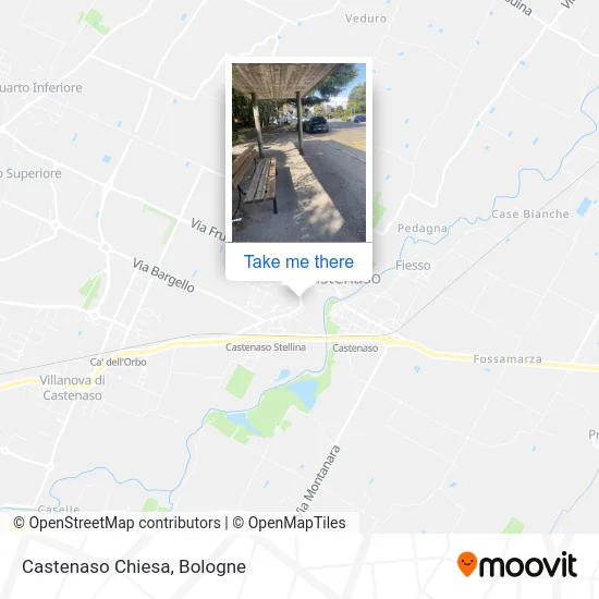 Castenaso Church map