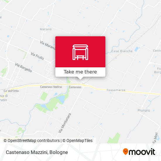 Castenaso Mazzini map