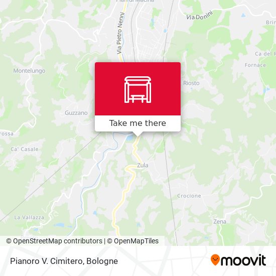 Pianoro V. Cimitero map