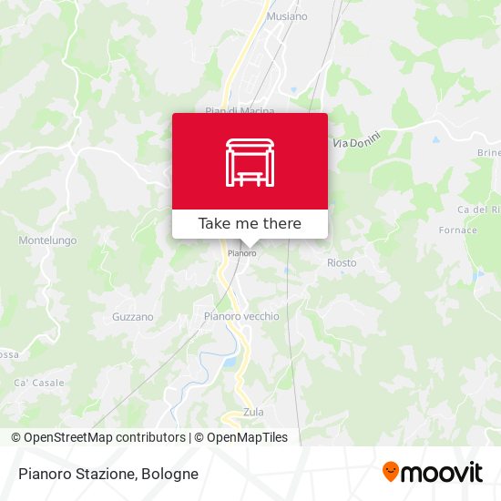 Pianoro Stazione map