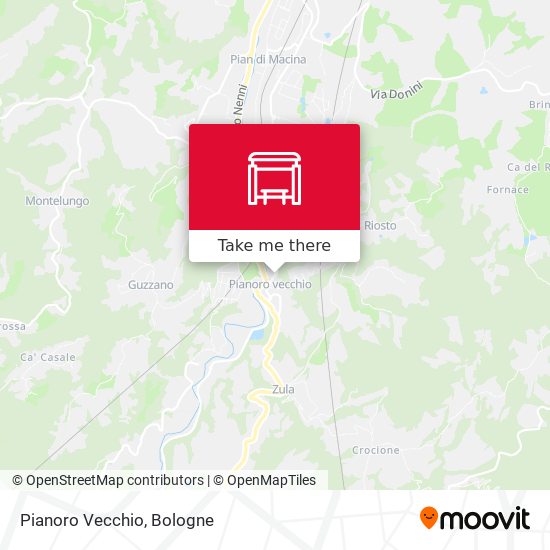 Pianoro Vecchio map