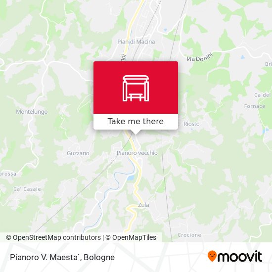 Pianoro V. Maesta` map